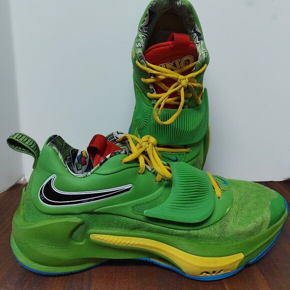 Nike Zoom Freak 3 NRG Green UNO DC9364-300 Men's 11.5 Basketball Shoes 50th Anni - Picture 2 of 16
